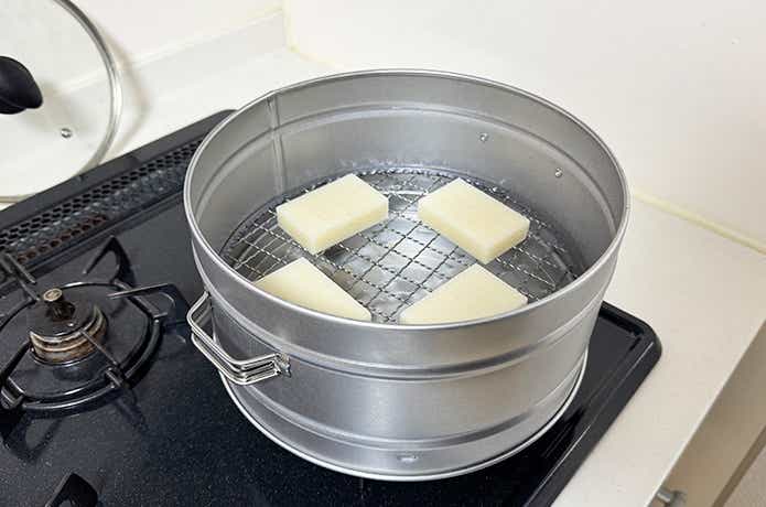 自宅コンロに置いたいもやききやっくんDX