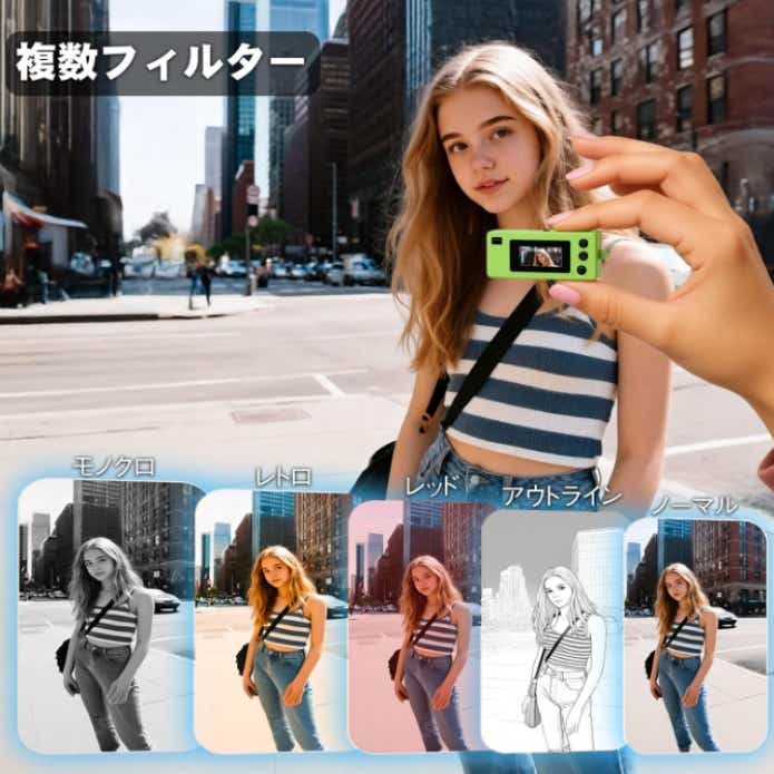 ミニレトロデジカメ 1080P