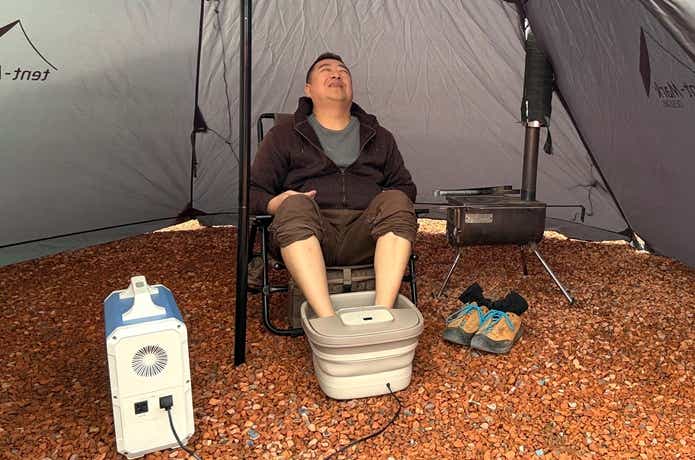 サンコー「あし〜ゆ2」_使用シーン