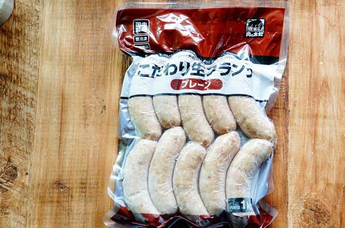 業務スーパーの「こだわり生フランク（プレーン）」パッケージ