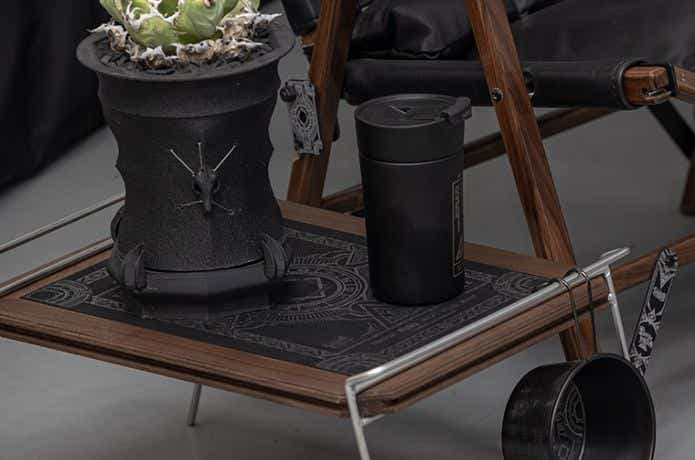 デバイスワークス 38パレ TW"D"に植物とタンブラーをのせる