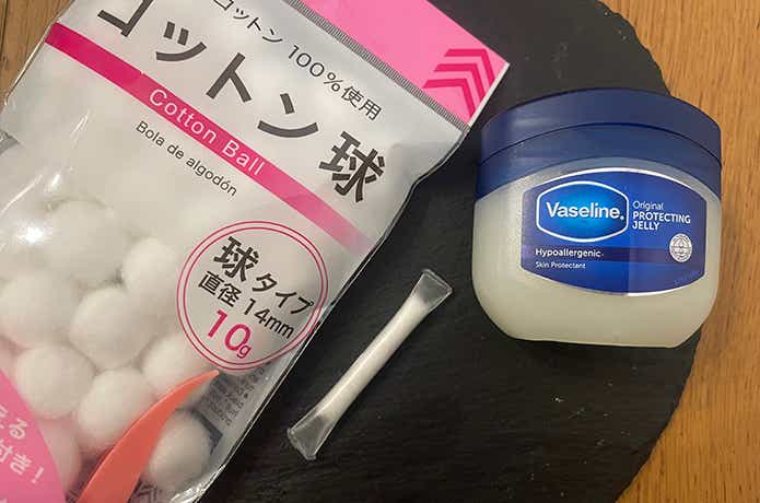 ストロー活用_ワセリン火口