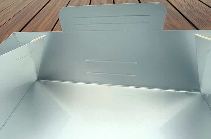 「使い捨て紙鍋」_目盛り