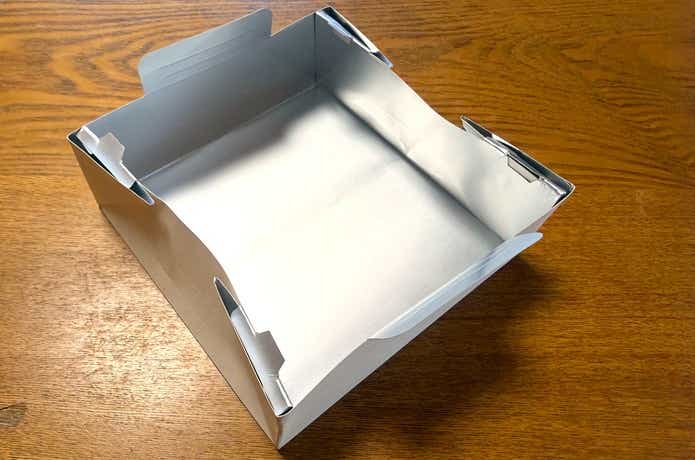 「使い捨て紙鍋」_組み立て完成