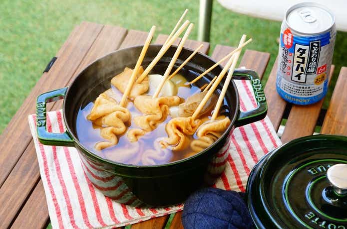 業務スーパーの串おでんを煮込んだところ