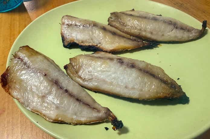 ピチットシート_干物完成