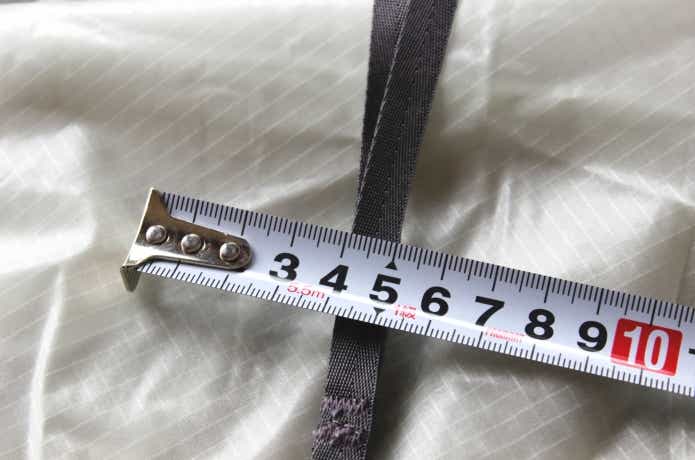 ショルダーテープの幅