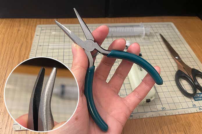 ストロー活用_ラジオペンチ