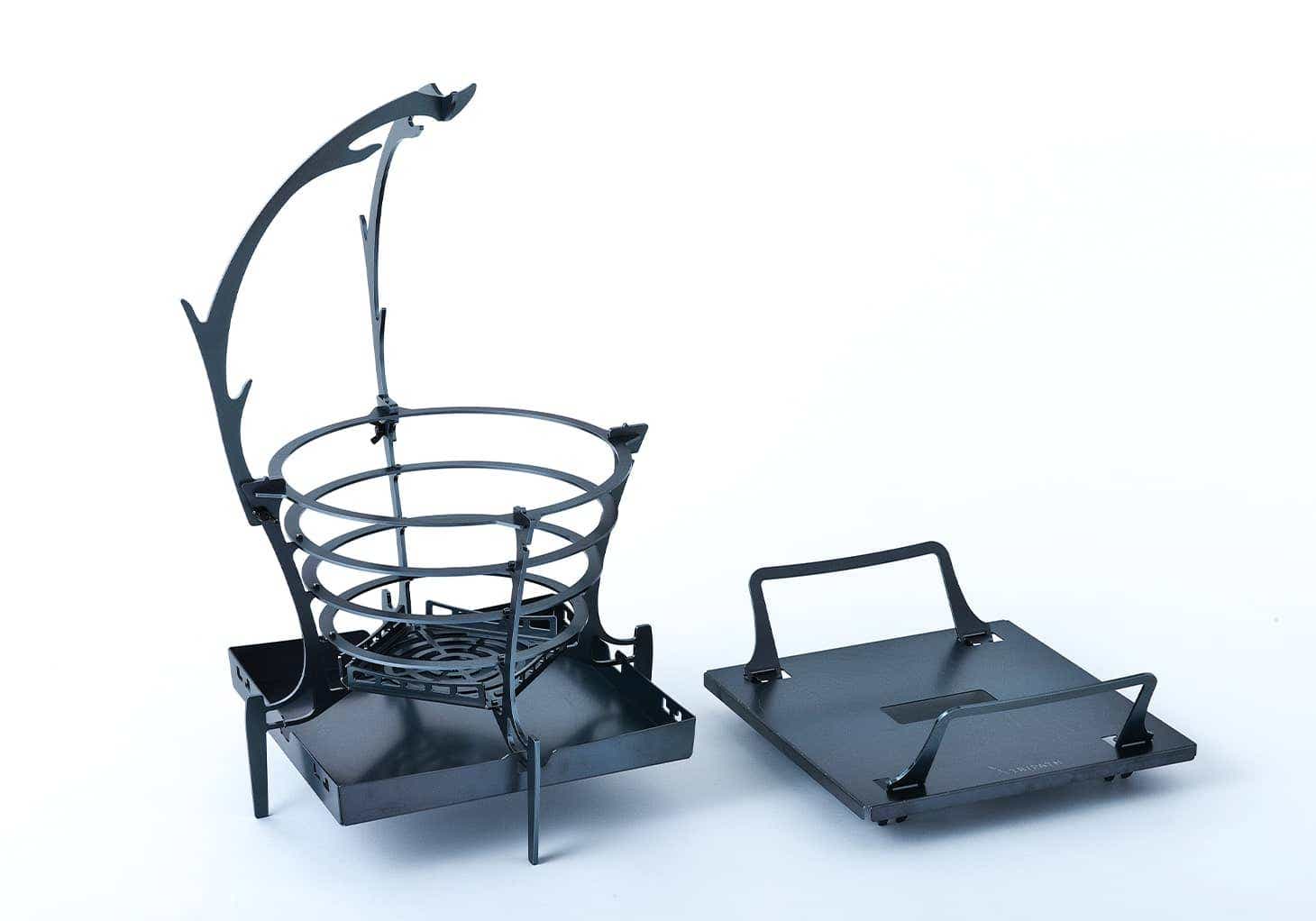 炎を包む造形美と吊り下げ機能が魅力