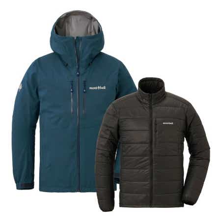 気候や場面に合わせて3通りの着用方法が選べる防水ジャケット