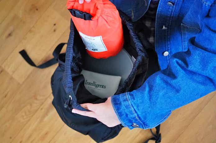 無印良品の撥水リップストップリュックサック