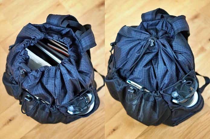 無印良品の撥水リップストップリュックサック