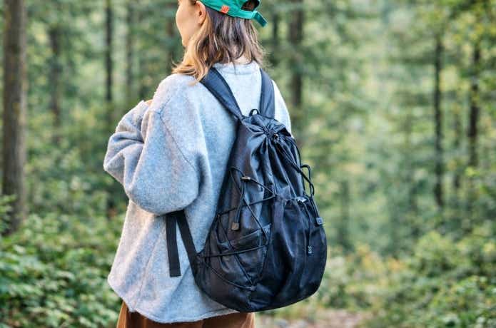 無印良品の撥水リップストップリュックサック