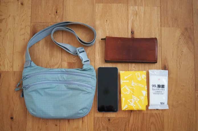 無印良品の撥水リップストップミニショルダーバッグ