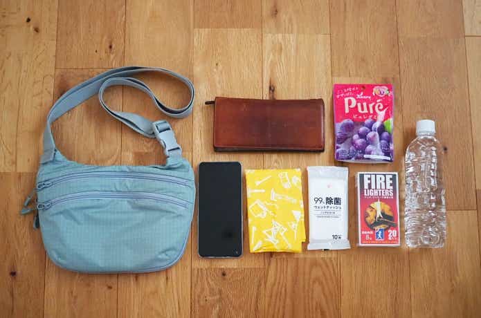 無印良品の撥水リップストップミニショルダーバッグ