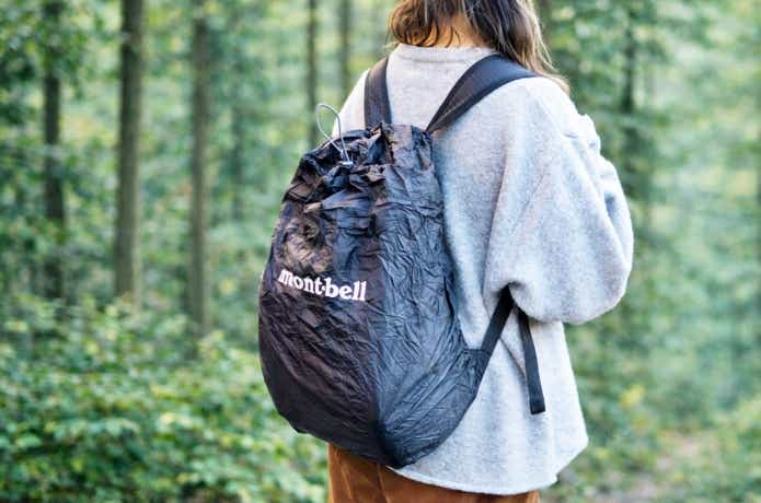 無印良品の撥水リップストップリュックサック