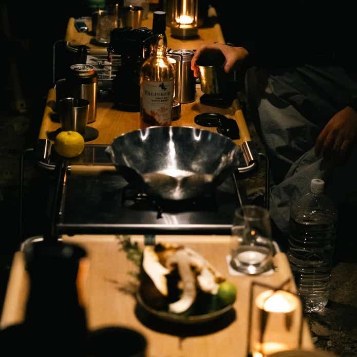 andfunさんのキャンプ風景