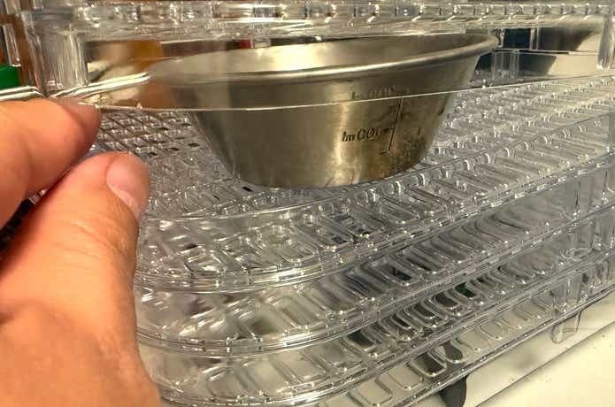 LOGOS「エレキャン・HIMONOドライヤー」トレイの高さ