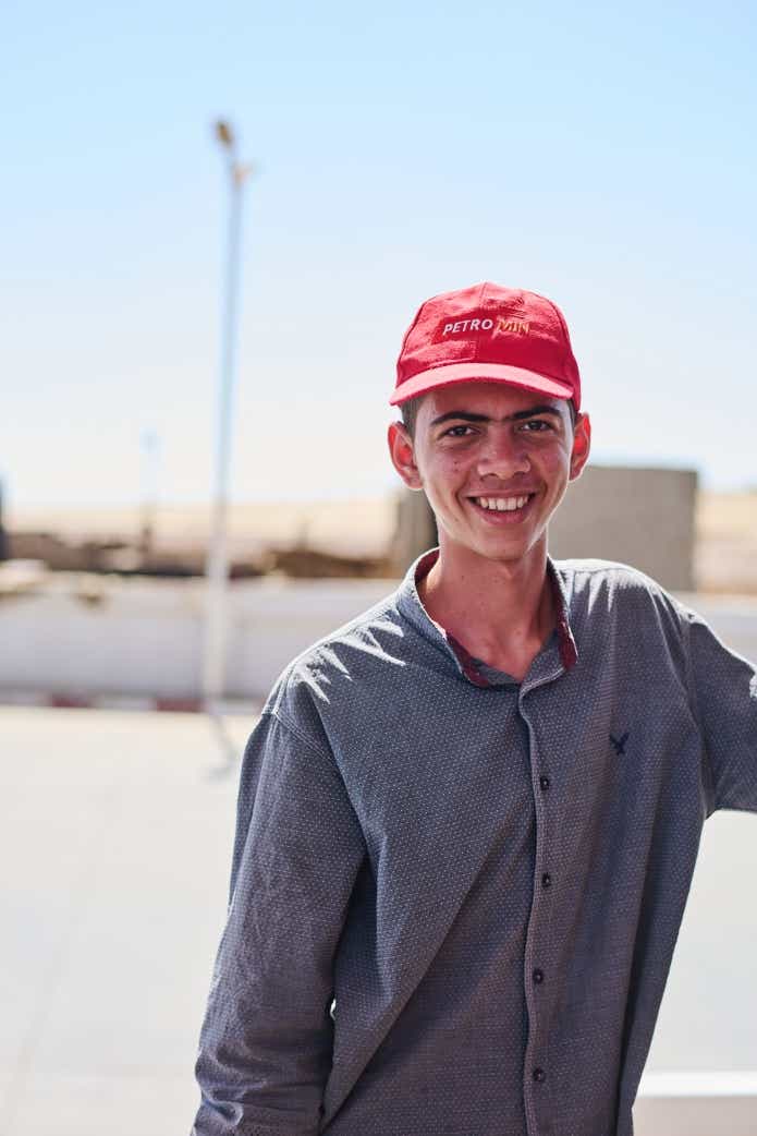 父と子でエジプトキャンプ