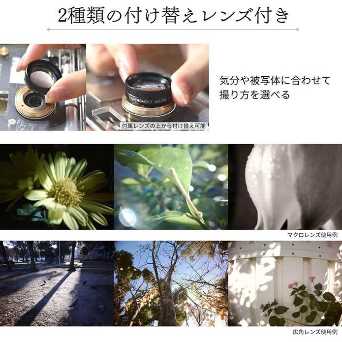 Paper Shoot「CROZ VANGUARD カメラセット」レンズ