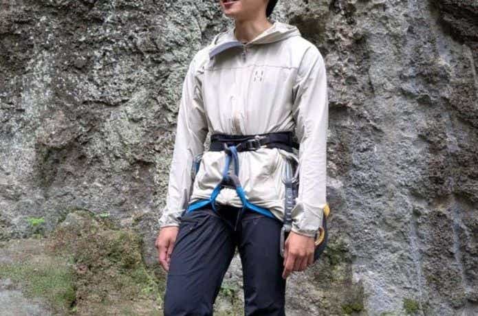 白色のホグロフス ロッソンソフトシェル フード