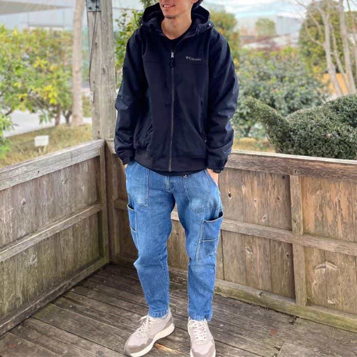 アウトドアブランドで作るシンプルカジュアルコーデ