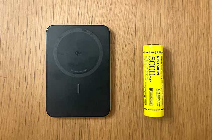 ナイトコアバッテリーと普段のモバ充