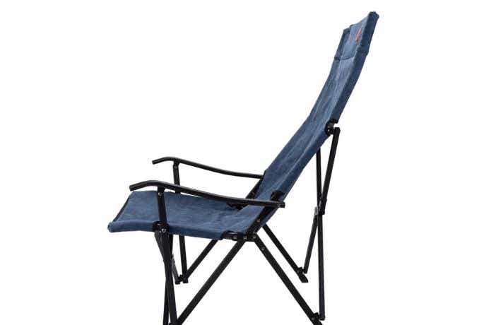 キャンピングムーン 焚き火ローチェア ハイバックコットンの横