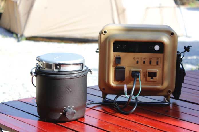 COOKER-1とポータブル電源