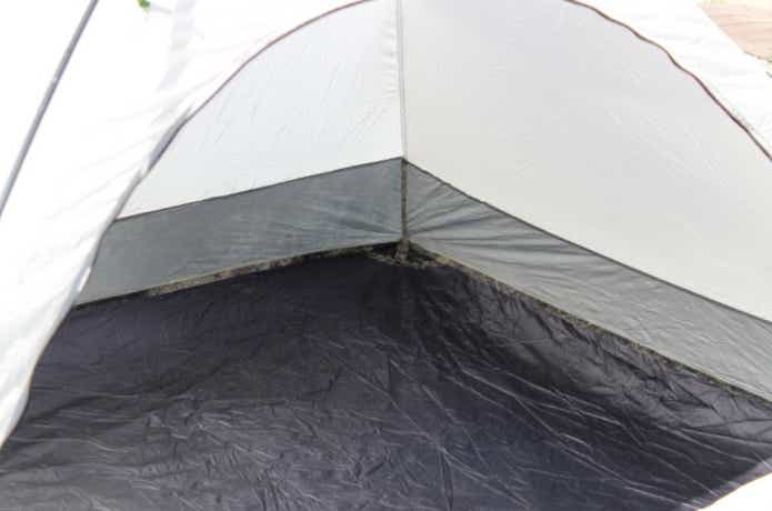 加水分解したテントのシームテープ