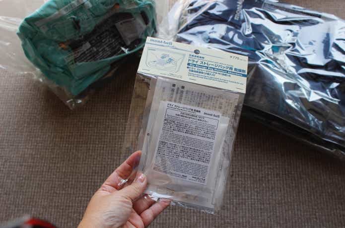 ドライストレージバッグ用の乾燥剤