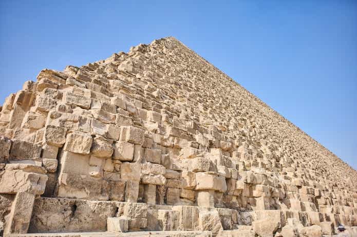 父と子の２人でエジプトキャンプ