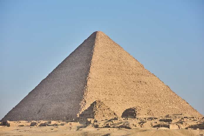 父と子の２人でエジプトキャンプ