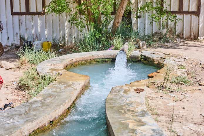 父と子でエジプトキャンプ