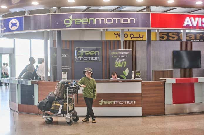 父と子の２人でエジプトキャンプ