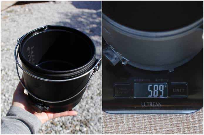 本体の重さは約590g