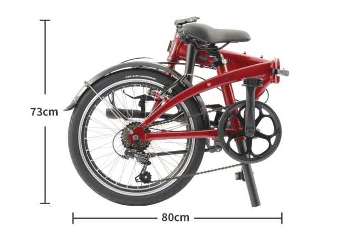 ターン Link A7のPLATINUM LIGHT8折りたたみ状態