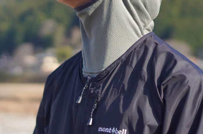 モンベル　ウインドブラストVネックジャケット