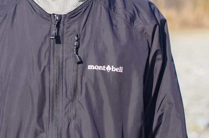 モンベル　ウインドブラストVネックジャケット