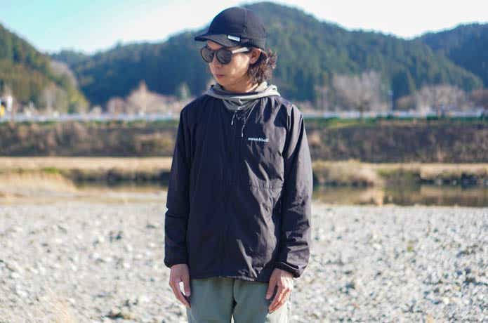 モンベル　ウインドブラストVネックジャケット