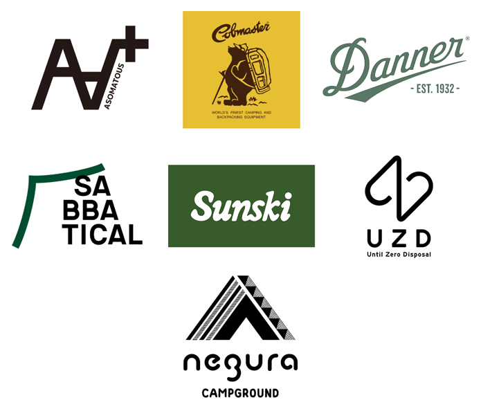 アウトドアブランドのロゴ一覧