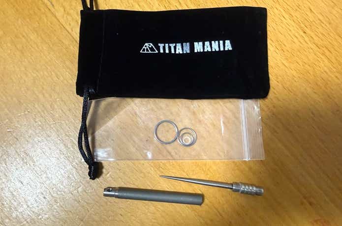 チタンマニア「つまようじ」と付属品