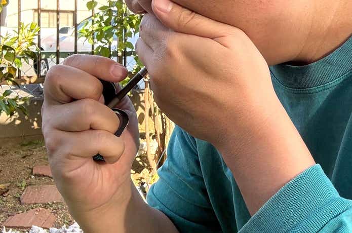 チタンマニア「つまようじ」_歯のフロッシング中