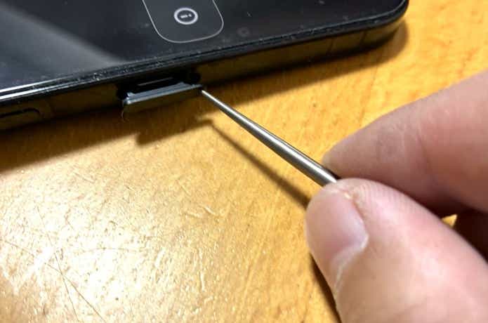 チタンマニア「つまようじ」_SIMピンの代用