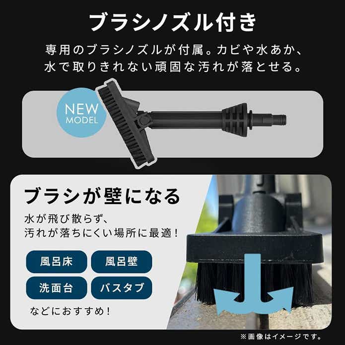 アイリスオーヤマ「ハンディウォッシャー_JHW-102のブラシノズル