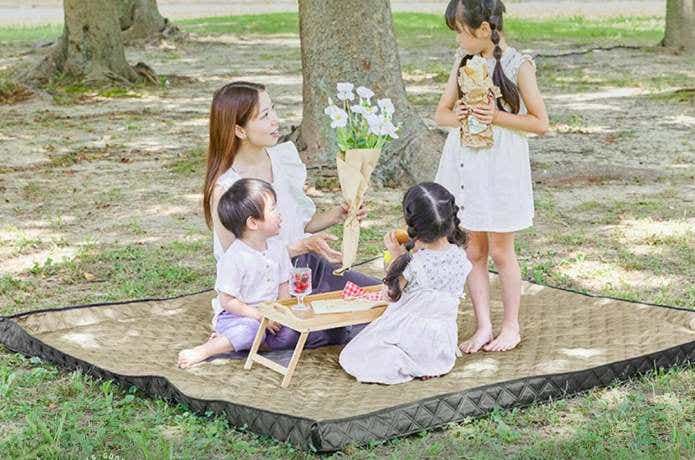 自立型レジャーシート