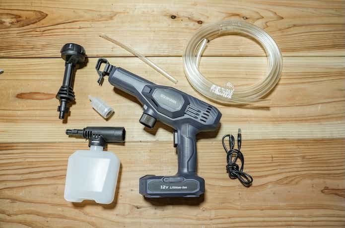 アイリスオーヤマ「ハンディウォッシャーの付属品全て