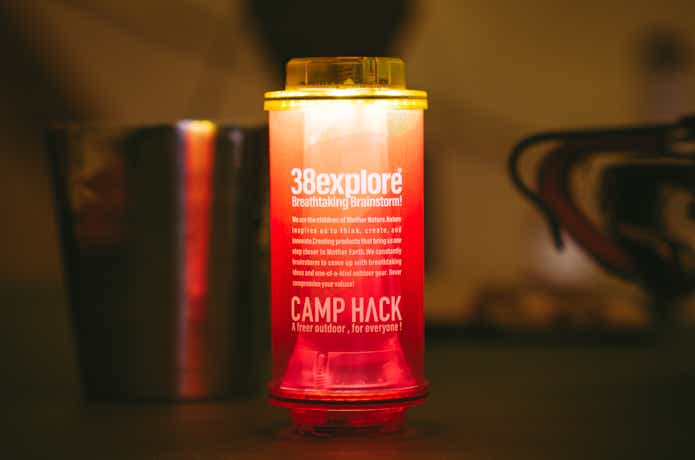 38exploreのCAMP HACK別注「38灯」