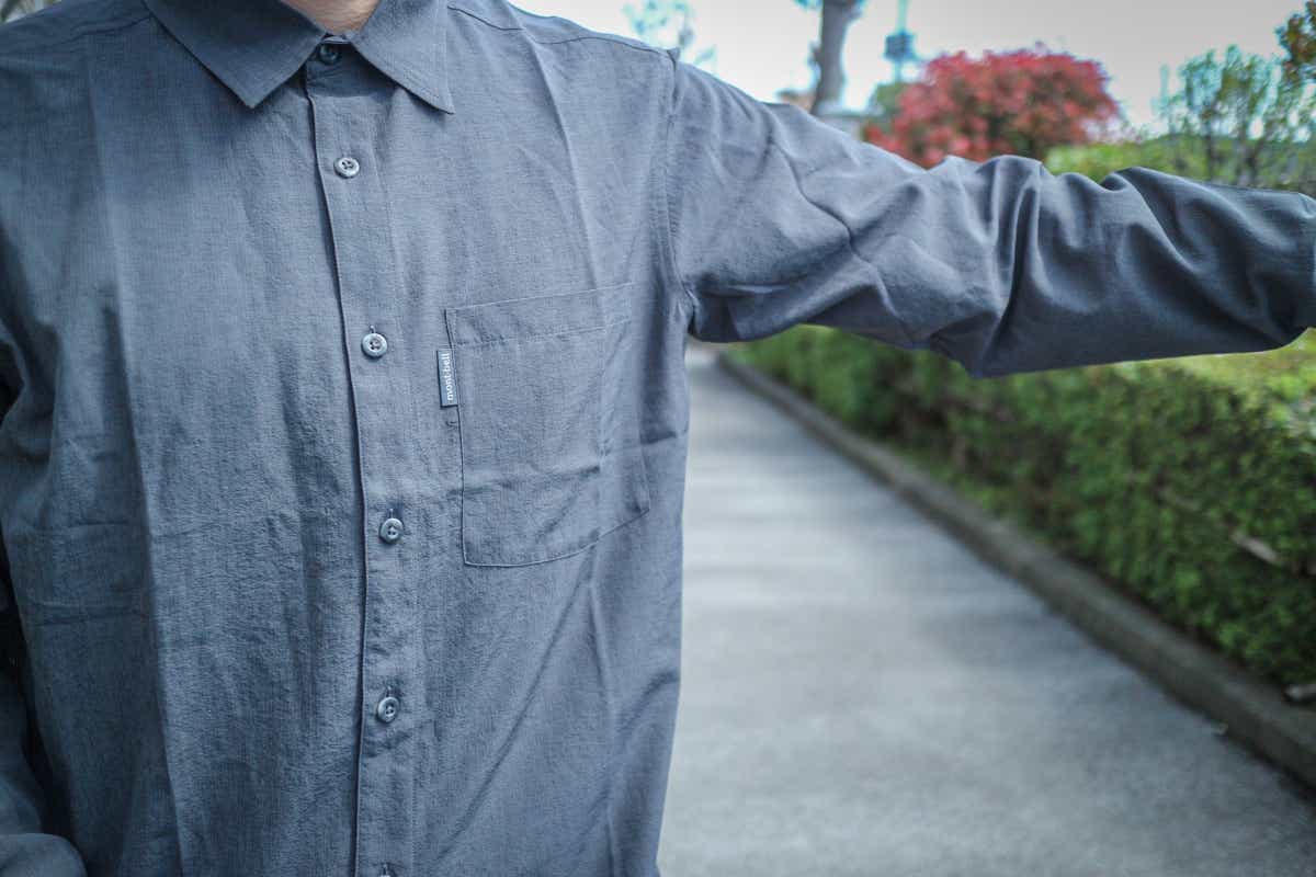 モンベルのWIC.ブリーズ ロングスリーブシャツ