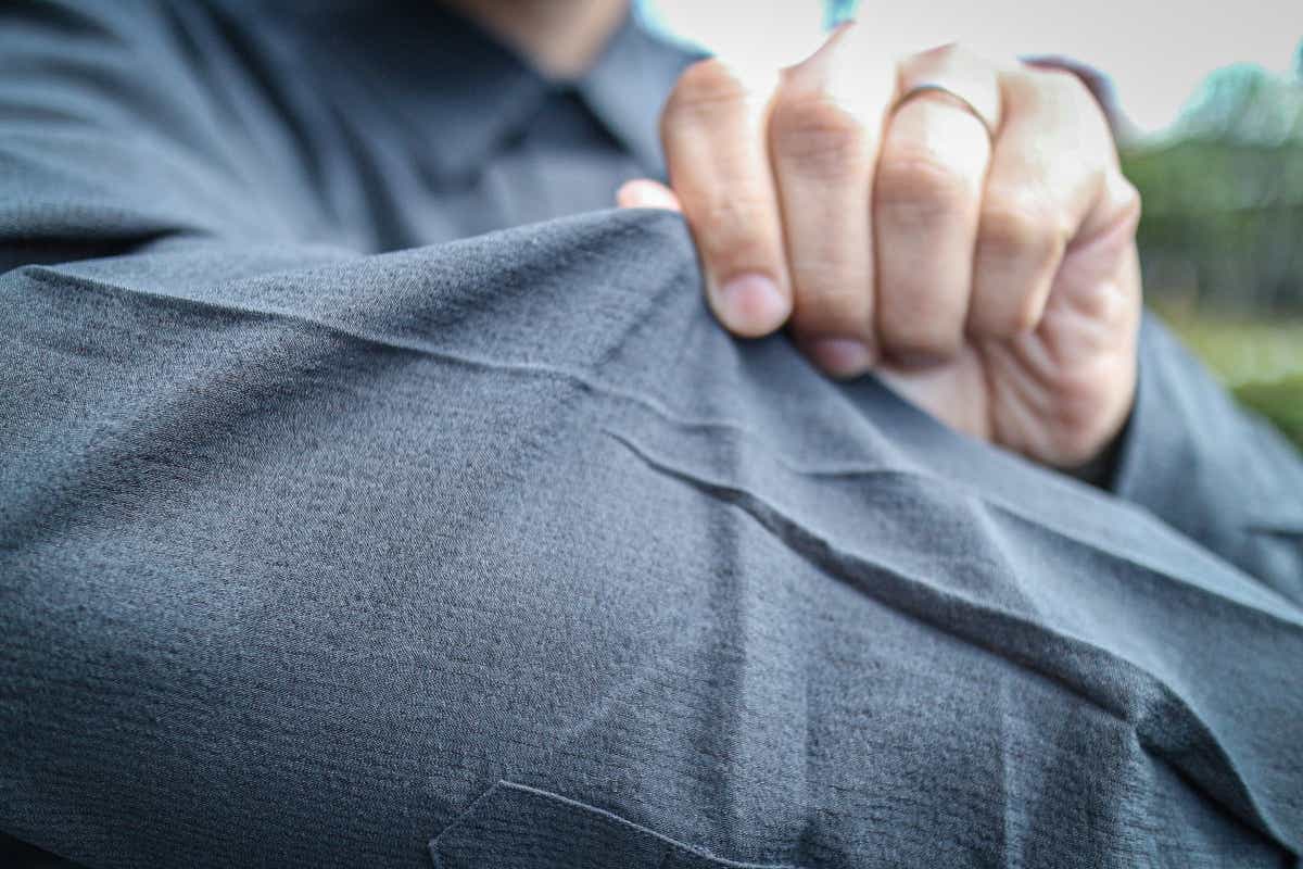 モンベルのWIC.ブリーズ ロングスリーブシャツ